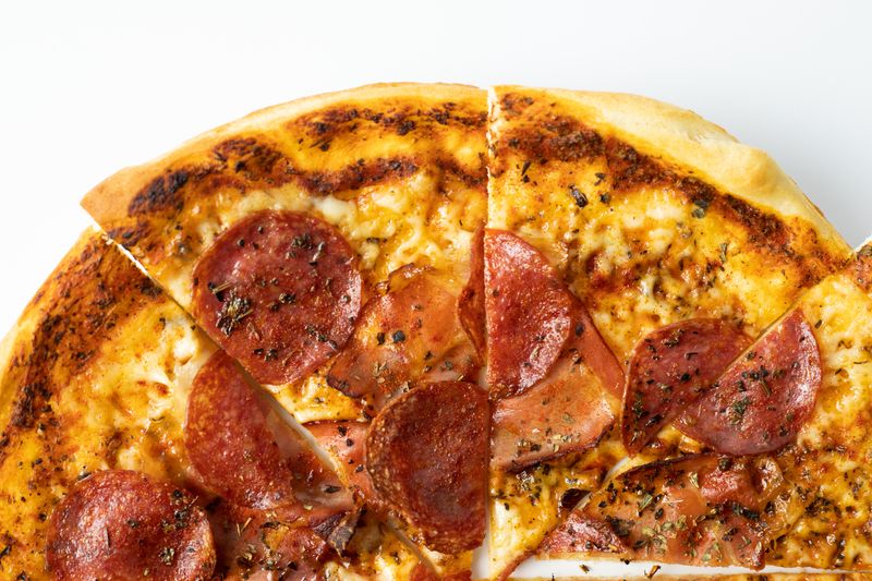 Pepperoni pizza at pizzafactory Placerville